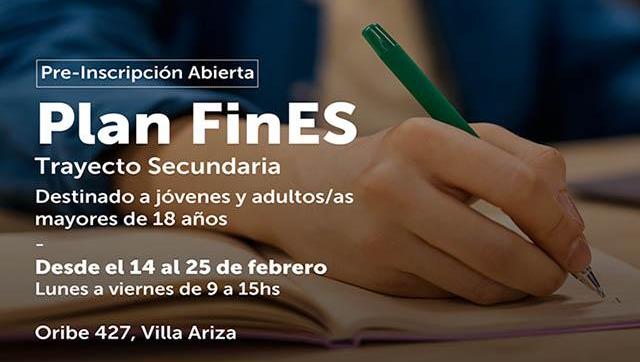 Comenz La Pre Inscripci N Al Plan Fines Trayecto Secundaria