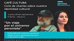 Nueva edición de café cultura con Saborido y Natalí "la Inca" Incaminato