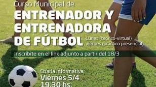 Mor&oacute;n ofrece un curso municipal de entrenador y entrenadora de f&uacute;tbol