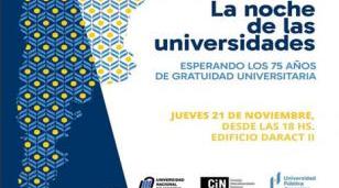 Llega a la Universidad Nacional de Moreno "La noche de las Universidades"