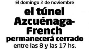 Corte total en el túnel Azcuénaga-French por obras en la estación Morón