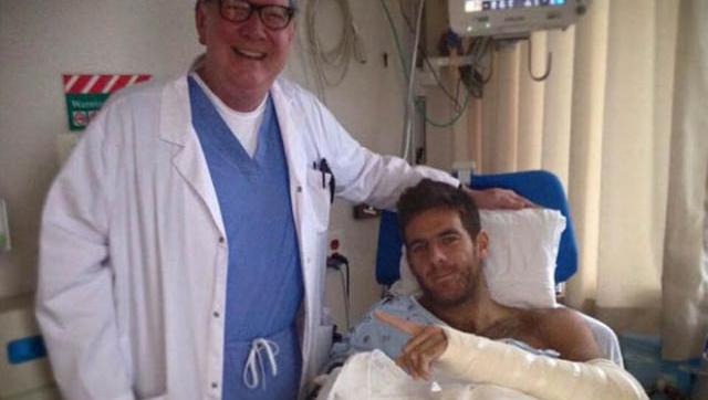 Del Potro fue operado de un sobrehueso en la muñeca