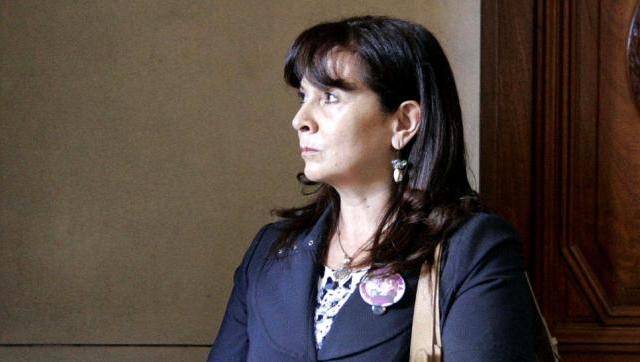 Susana Trimarco en charla pública en Morón junto a Mónica Macha
