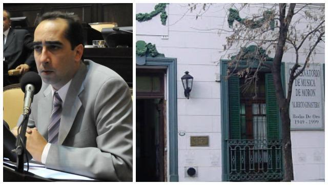  Tagliaferro le cambió el nombre al conservatorio de Morón 