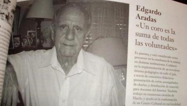 Murió el Maestro Edgardo Aradas, Ciudadano Ilustre de Morón