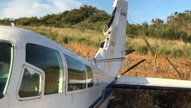 Una aeronave que salió de Morón sufrió una falla y cayó al vacío