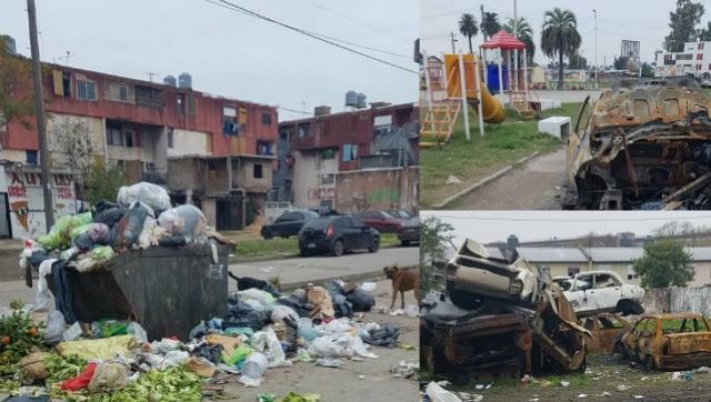 Vecinos del Barrio Gardel denuncian el abandono municipal