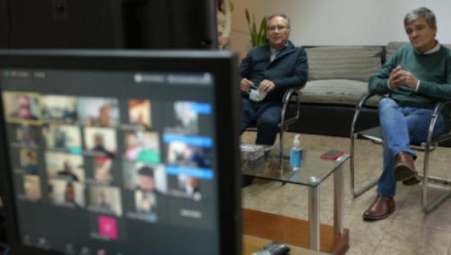 Zabaleta  y Descalzo realizaron un encuentro virtual con periodistas