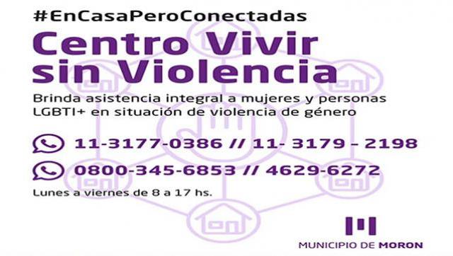 El Centro Vivir Sin Violencia avanza con la campaña #EnCasaPeroConectadas
