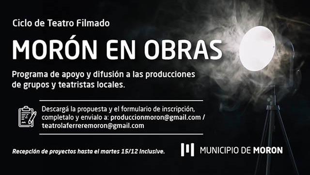 #MorónEnObras para grupos de teatros locales