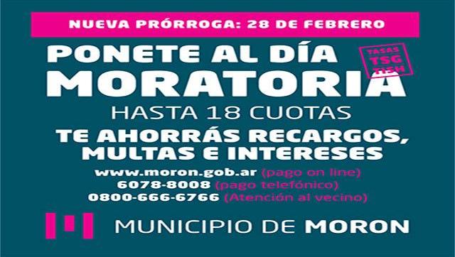 Extienden los vencimientos de la tasa por servicios generales