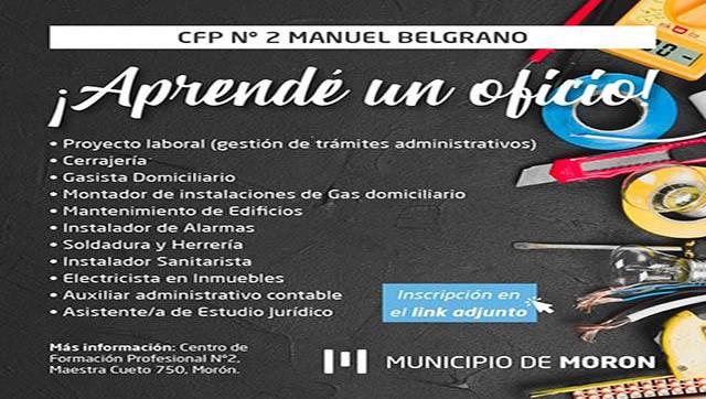 Abrieron las inscripciones para los Centros de Formación Profesional del Municipio
