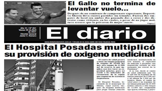 El diario N° 891 - 30 de  abril de 2021