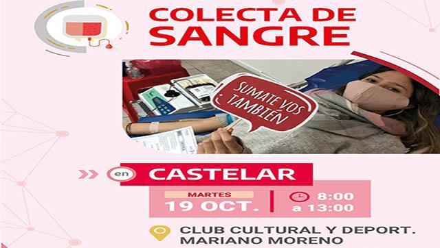 Jornada de donacion de sangre en Castelar