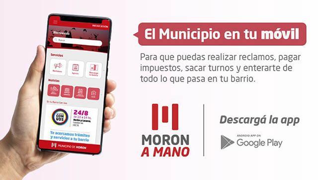 “Morón a Mano”: el Municipio lanzó una aplicación para el celular