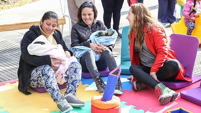 Se llevó a cabo la jornada por la Semana Mundial de la Lactancia Materna en la Plaza de San Justo
