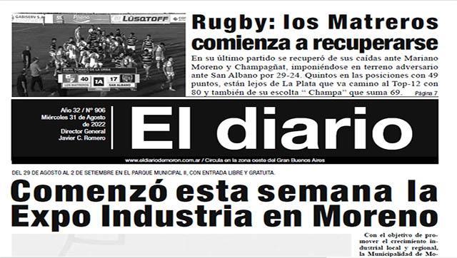 El diario N° 906 - 31 de Agosto de 2022