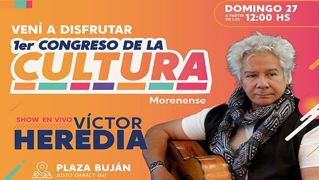 Moreno realizará el primer congreso de la cultura