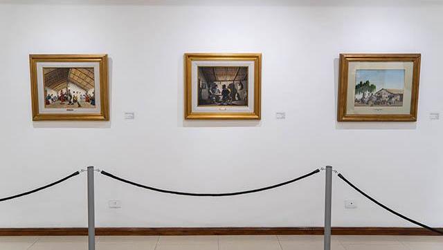 Inauguración de la muestra de obras de Molina Campos en Moreno