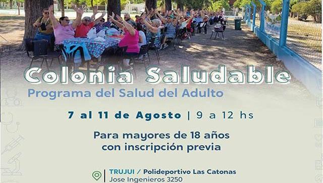 Se realizará la colonia saludable de invierno para adultas y adultos