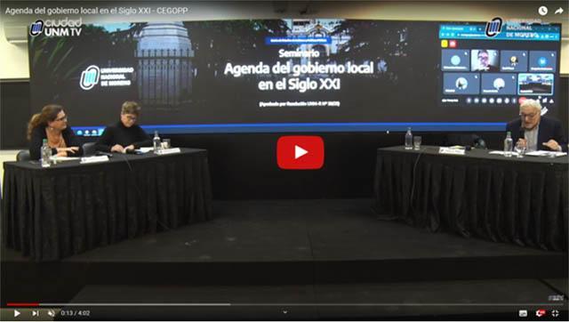 Se realizó el Seminario “Agenda del gobierno local en el Siglo XXI” en la UNM 