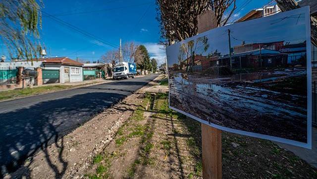 Avanzan las obras en el barrio 25 de Mayo