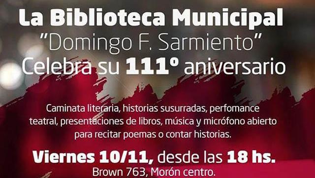 La Biblioteca Municipal Domingo Faustino Sarmiento cumple 111 años