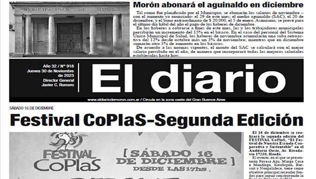 El diario N° 918 - 30 de noviembre