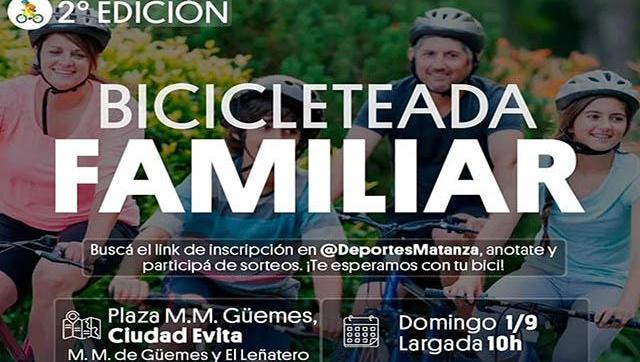 La Matanza se Prepara para la 2° Edición de la Bicicleteada Familiar en Ciudad Evita