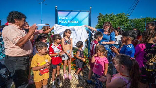 Se inauguró la Plaza Villa Ángela en Trujui