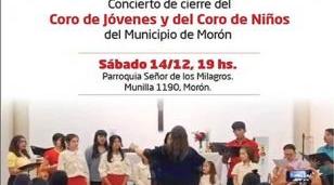 El Coro de Niños y Jóvenes de Morón celebran el fin de año con un emotivo concierto