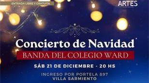 La Banda del Colegio Ward invita a compartir la magia de la Navidad con un concierto gratuito