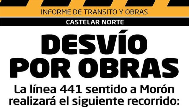 Repavimentación en Morón: cómo afecta al recorrido de la línea 441