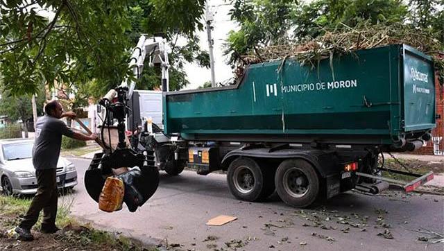 Morón limpia y ordenada: así funciona el sistema de recolección de restos verdes