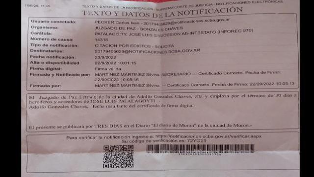 CITACION POR EDICTOS