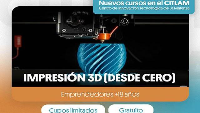 Impresión 3D desde cero: capacitación gratuita en San Justo