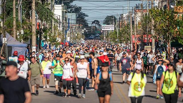Moreno acompañó a las y los peregrinos en la 51° caminata a Luján