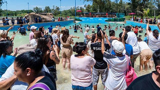Moreno suma infraestructura deportiva: inauguraron microestadio y pileta con olas en Cuartel V